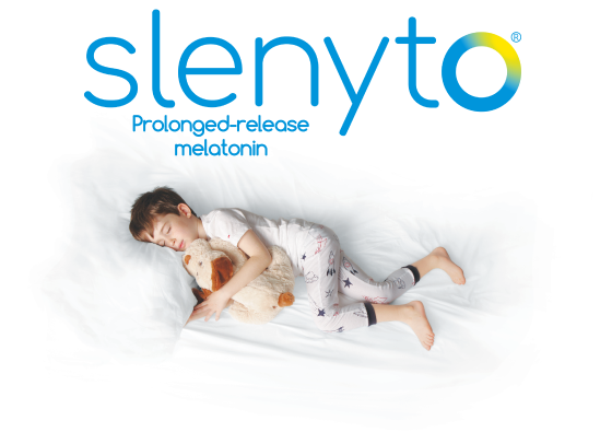Slenyto logo. Prolonged-release melatonin.